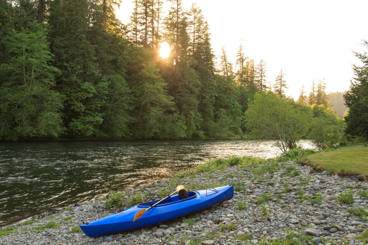 Kayaking on the McKenzie River by Eagle Rock Lodge by Jumping Rocks Photography