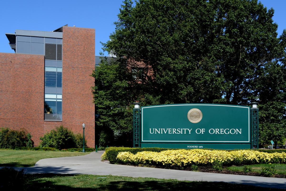 University of Oregon Campus Sign by Colin Morton