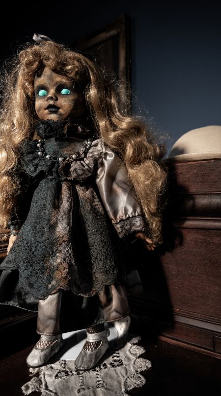 Most haunted hot sale burning doll