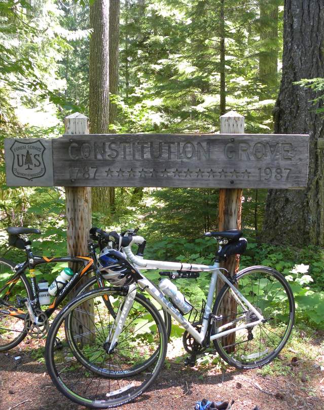 Aufderheide by Bike at Constitution Grove, Oakridge by Eugene, Cascades & Coast