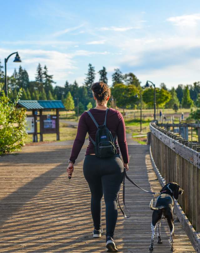 Walking to the Dog Park by Melanie Griffin