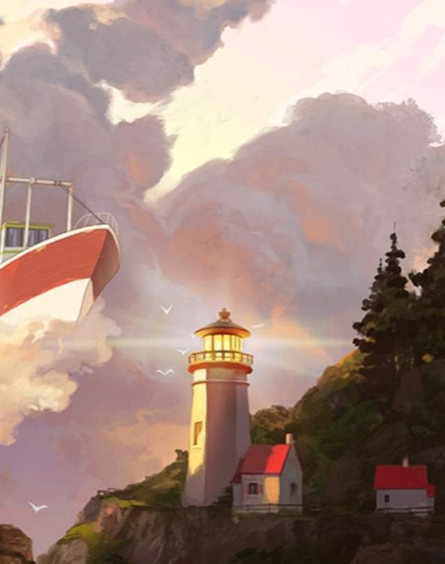Heceta Head Lighthouse, Oregon Coast - Slightly Exaggerated