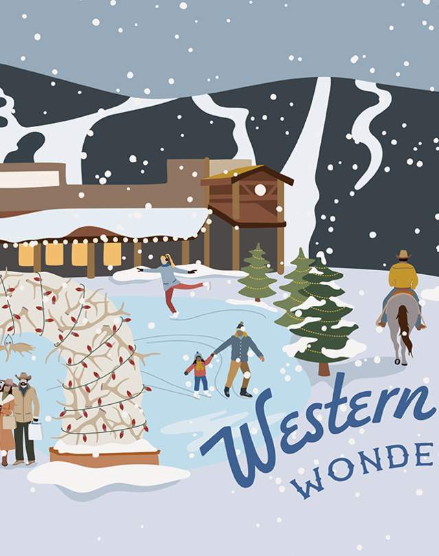 Western Winter Wonderland - Jackson Hole Town Square