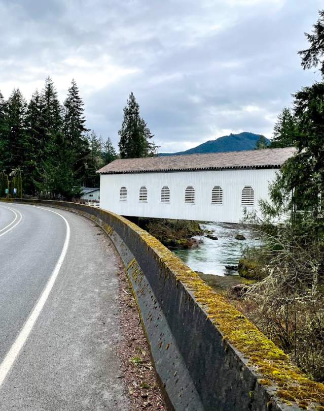 Scenic Drive by Dorena Covered Bridge by Melanie Griffin