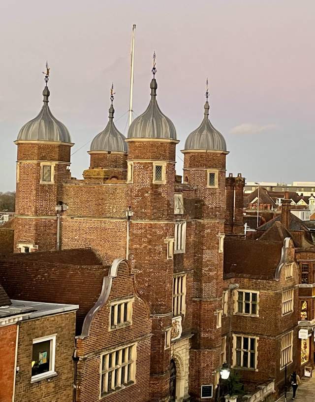 Abbots Hospital at Dusk - Christmas in Guildford