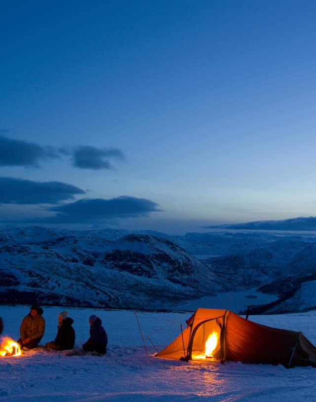 Winter camp in the mountains of Setesdal