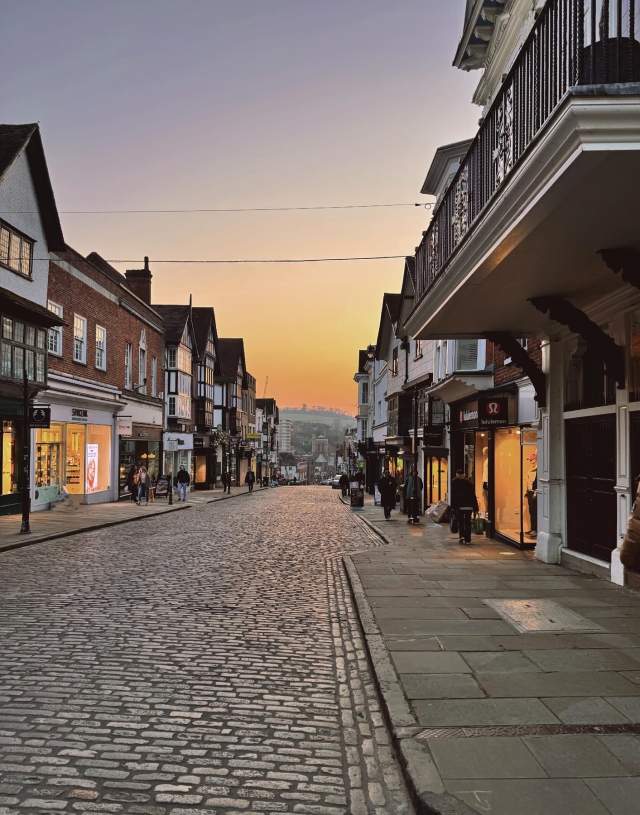 Experience Guildford High Street Sunset
