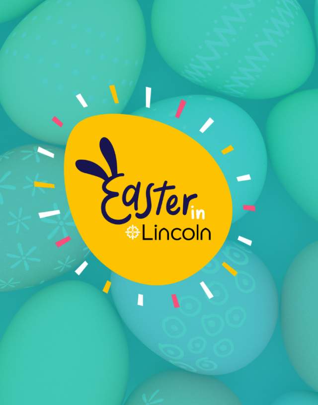 a graphic that reads 'Easter in Lincoln'