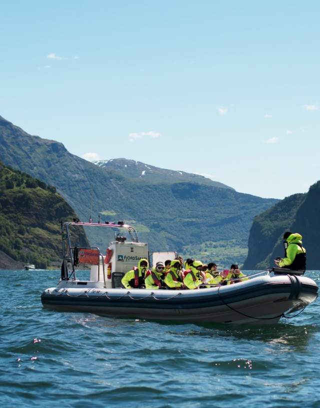 RIB tour with FjordSafari Norway on UNESCO Nærøyfjord