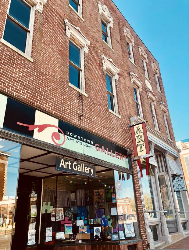 art gallery in a historic building