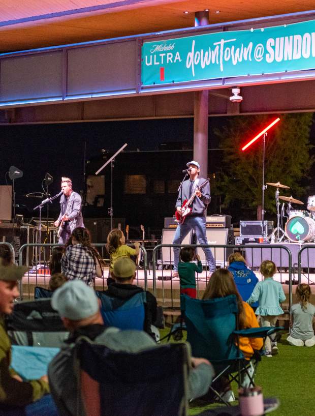 people at an outdoor concert