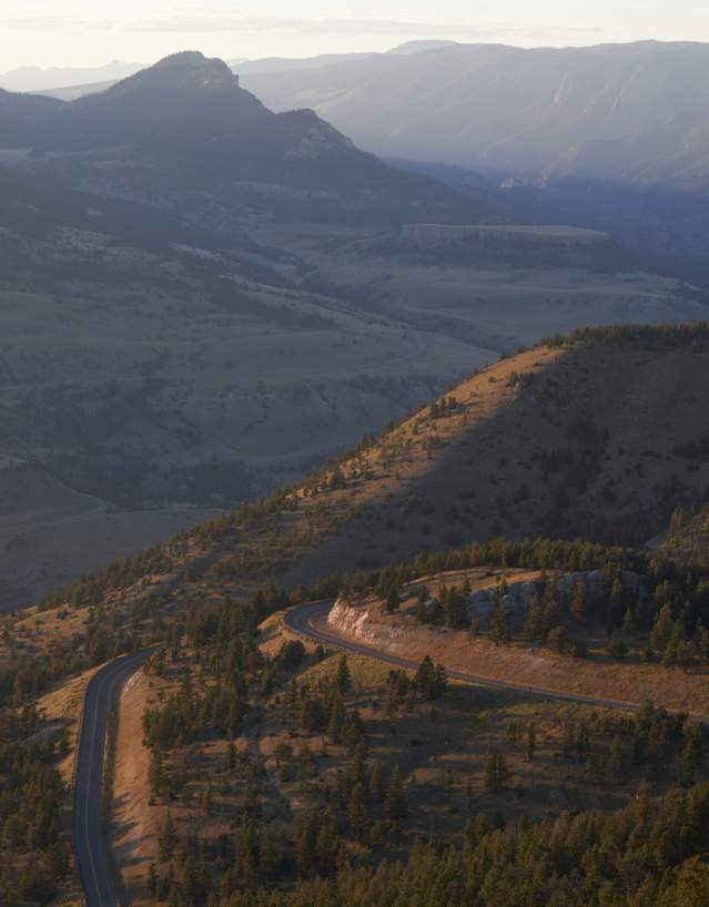 Chief Joseph Highway, Cody, Fall in Park County, Scenic byway, wyoming mountain range