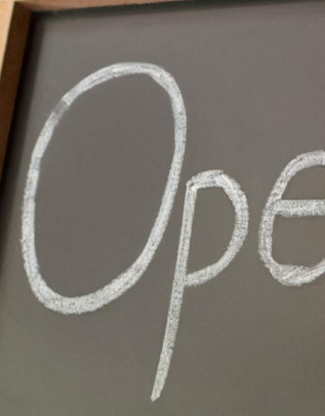 Open sign