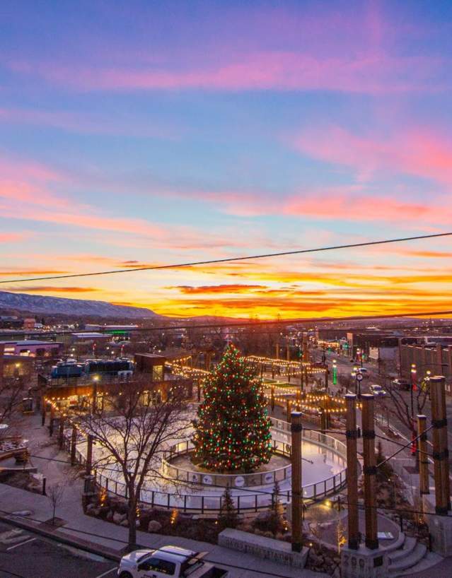 Casper Wyoming Winter David Street Station