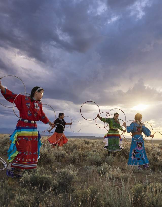 Jasmine Pickner Bell, Modern Explorer, Riverton, canyon, chanting, drumming, hoop, hoop dancing, regalia, wind river reservation, mountain