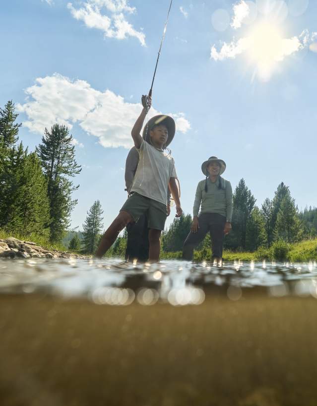 Wildly Wyoming Family, fly fishing, river,