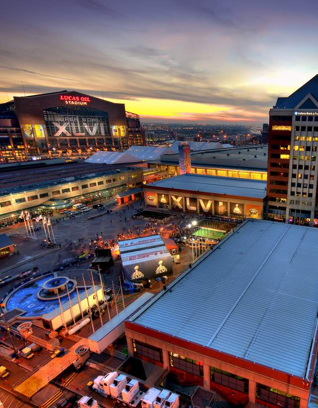 2012 Super Bowl City Skyline