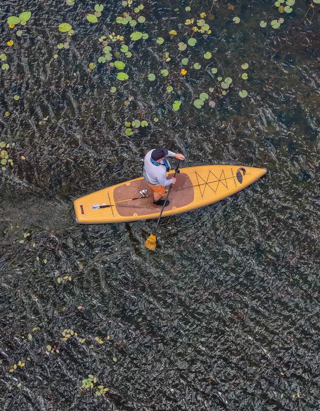 MI Playground aerial photo of stand up paddleboard
