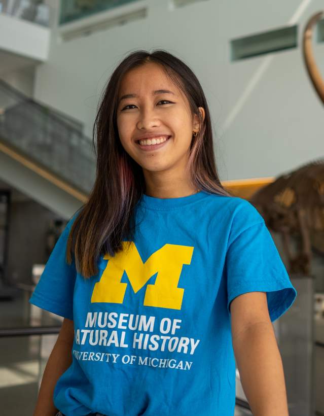 Student docent at U-M Natural History Museum