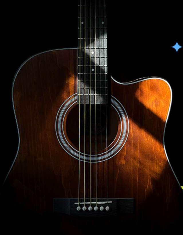 Black background with acoustic guitar, Zach Bryan Ultimate Concert Giveaway in colorful letters