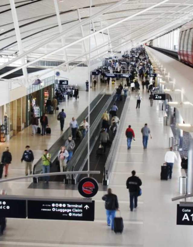 Detroit Metro Airport interior