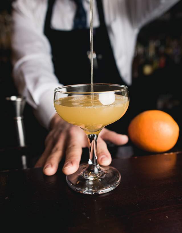 The Last Word bartender making cocktail