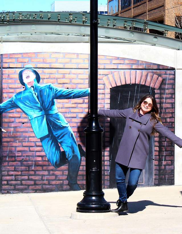 Women with Singing in the Rain Mural