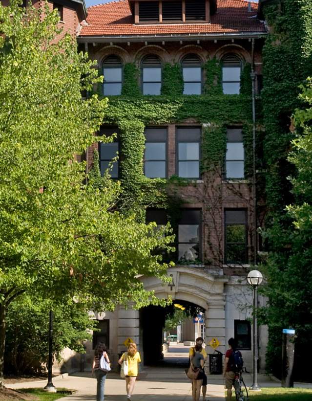 Students outside of U-M West Hall