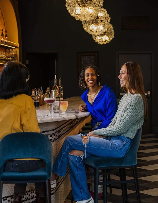 Three women at Ypsi Cocktail Club