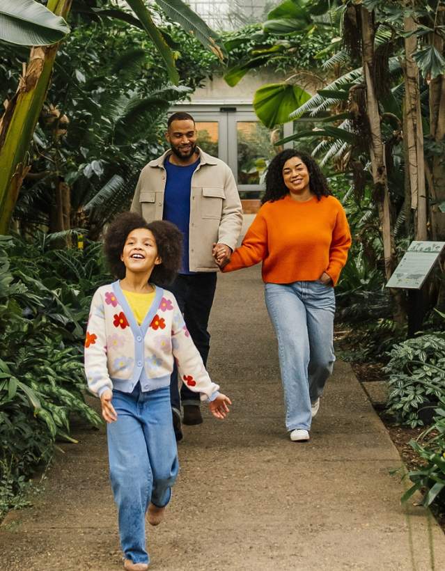 Family at Matthaei Botanical Gardens