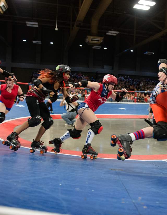 Banked Track texas roller derby TXRD in austin texas