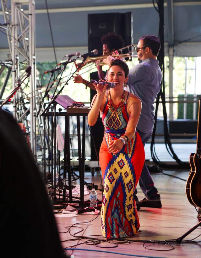 Gina Chavez on stage at ACL music festival