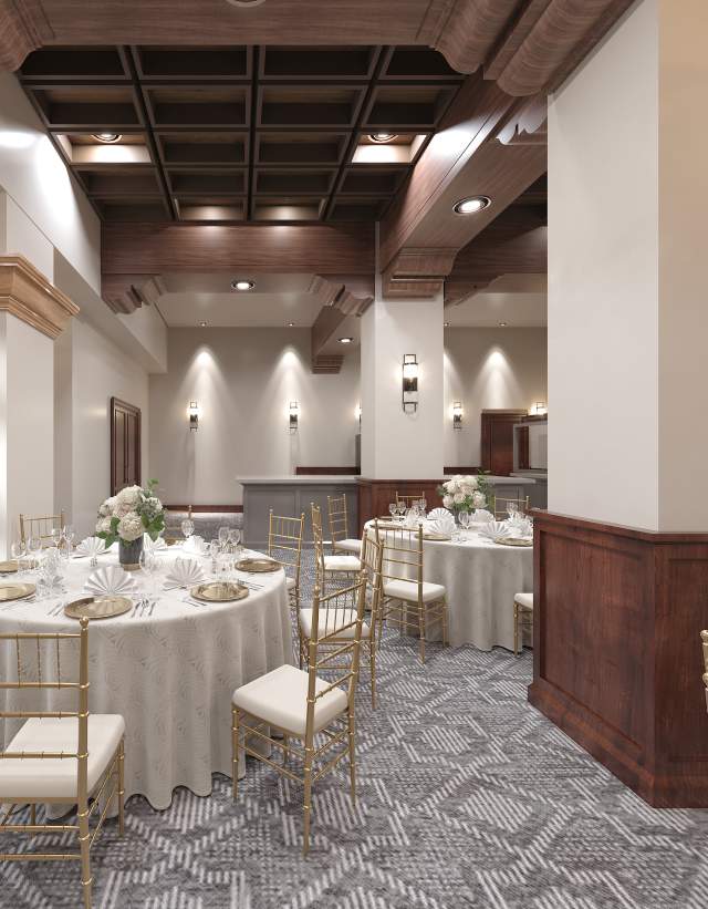 Meeting space in the DoubleTree by Hilton Hotel Austin.