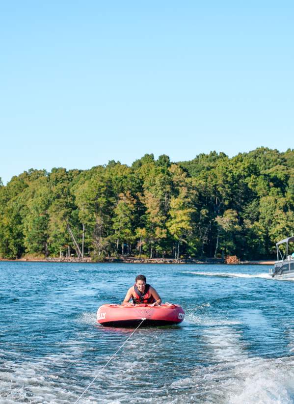 Tubing on Lake Norman