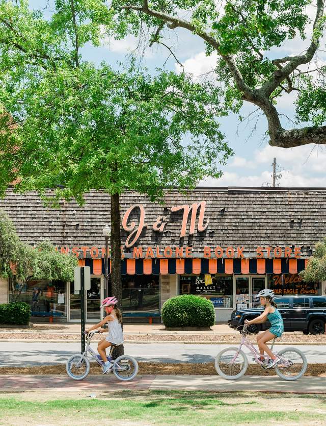 J&M Bookstore - Downtown Auburn - Bicycles