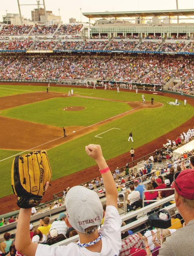 Every year, Omaha hosts the Men's Baseball College World Series