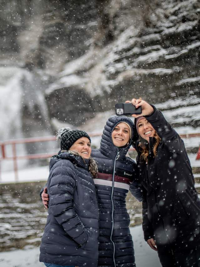 friends taking a photo