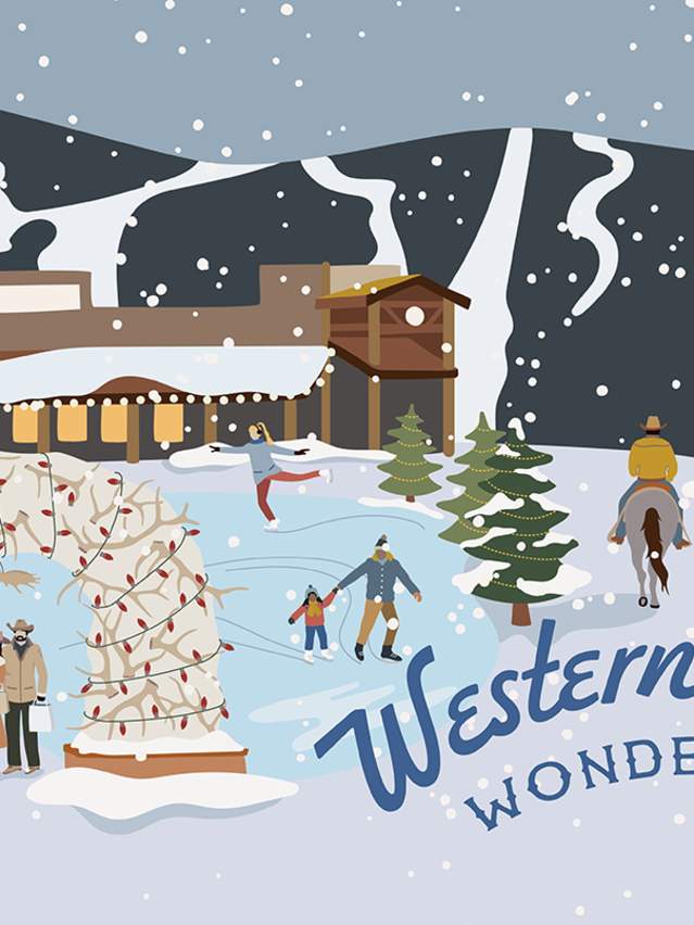 Western Winter Wonderland - Jackson Hole Town Square