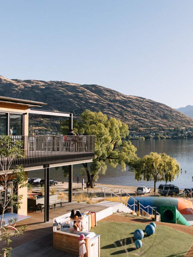 Driftaway Holiday Park view overlooking the lake