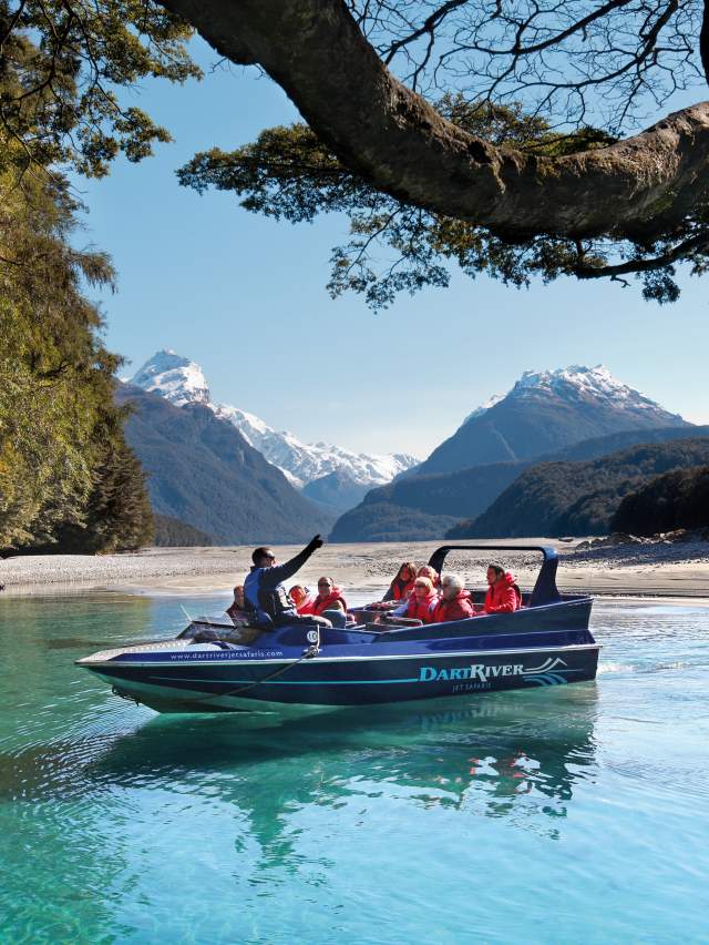 Jet Boat on Dart River Glenorchy