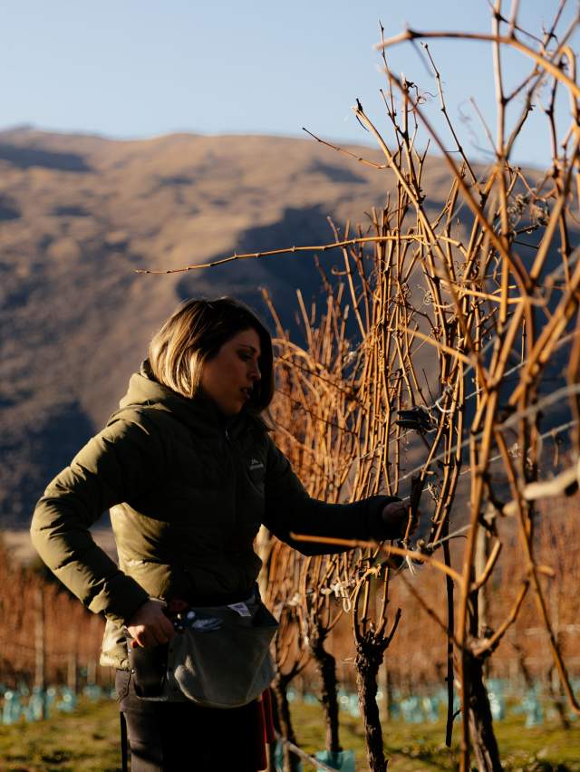 Coat Pit Winemaker - Anika in a vineyard