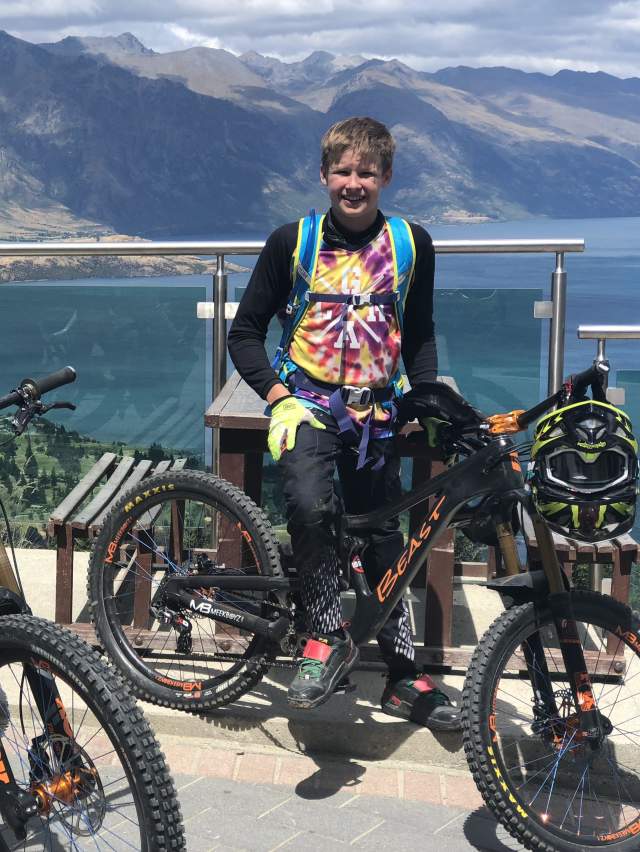 Young riders at Queenstown Bike Park
