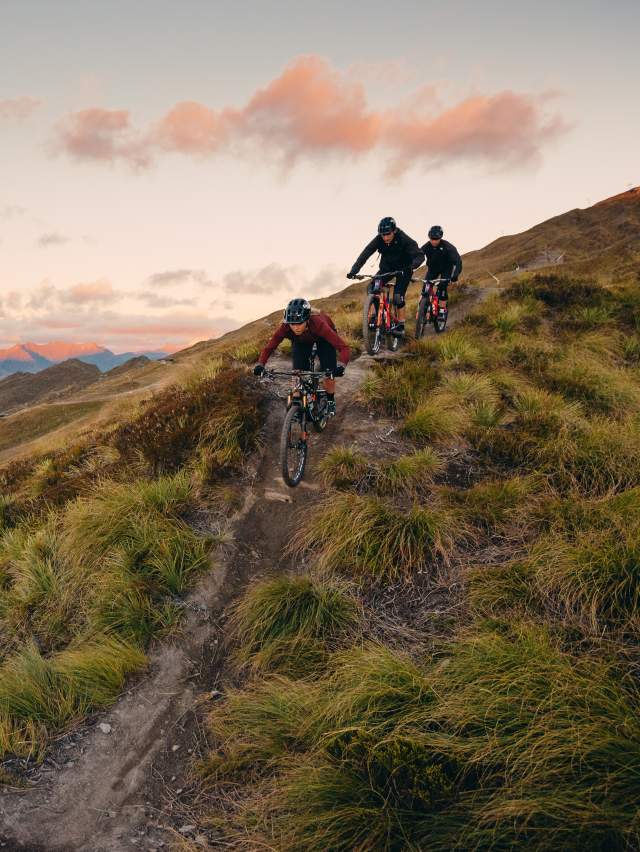 Kate Fluker, Conor Macfarlane and Sam Robbie, Coronet Peak