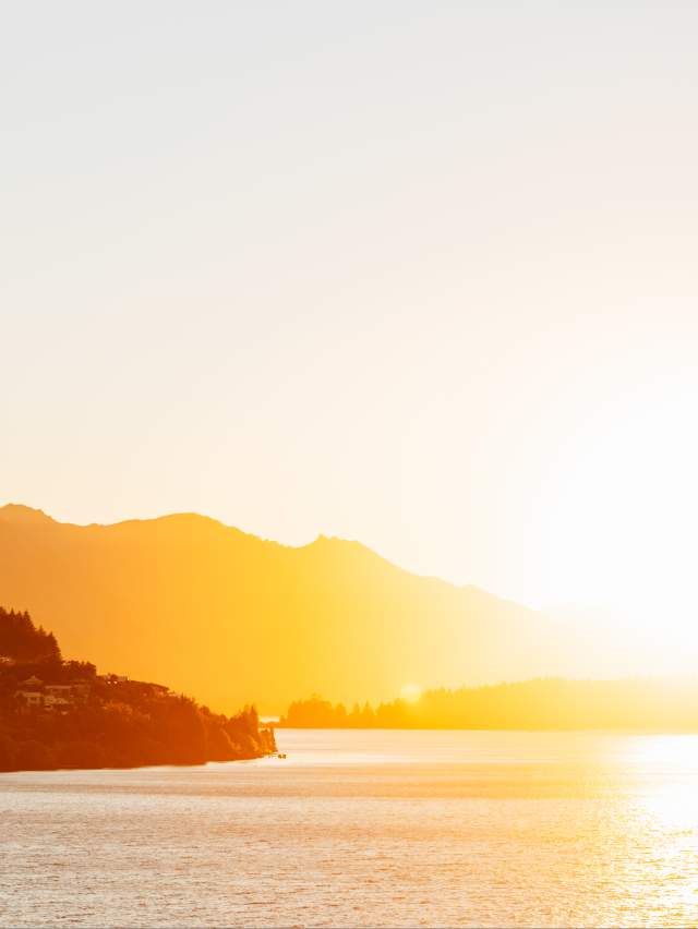 Sunset over Queenstown