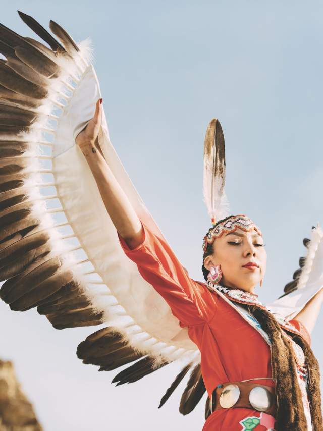 Native Woman Eagle Dancer
