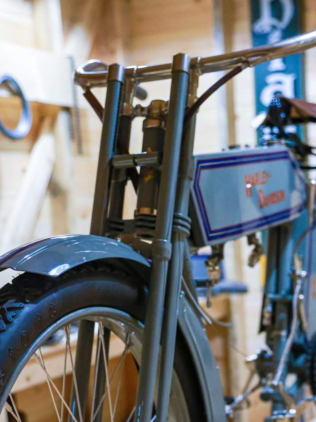 A bike in the Sturgis Motorcycle Museum