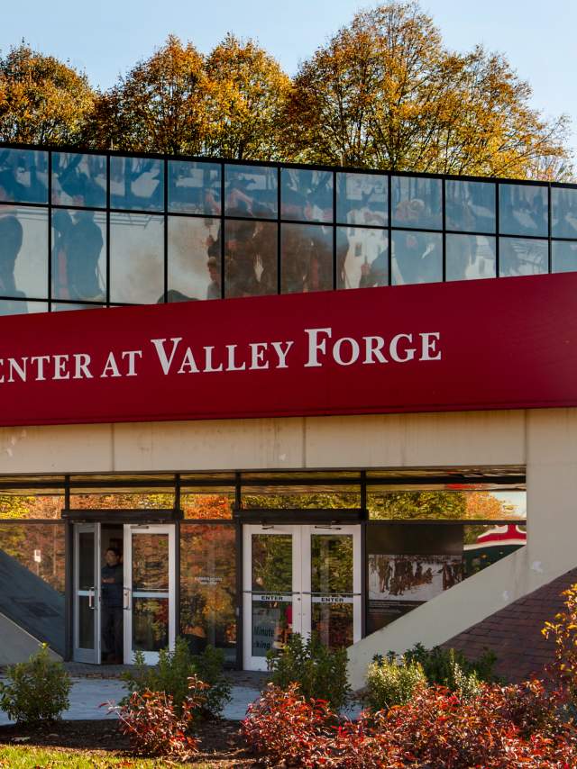 Visitors Center entrance fall 2014