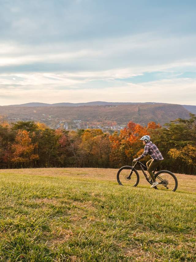 Angie Shaw - Mountain  Biking at Constitution Park - Cumberland MD
