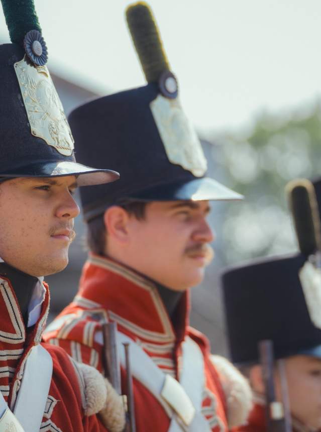 British Foot Regiment re-enactment group