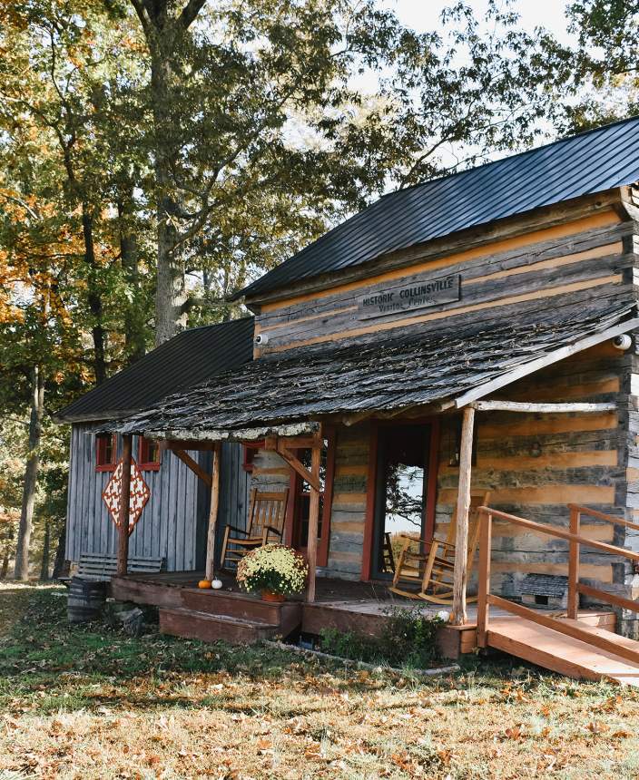 historic log cabin